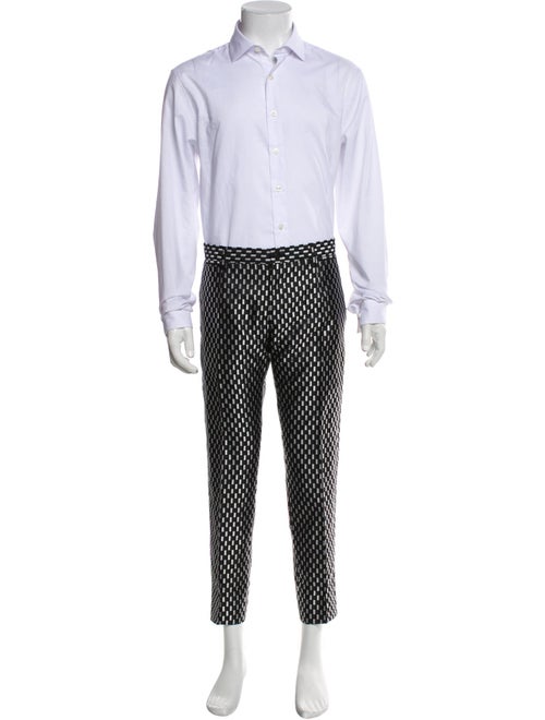 Dolce & Gabbana Silk Plaid Print Two-Piece Tuxedo