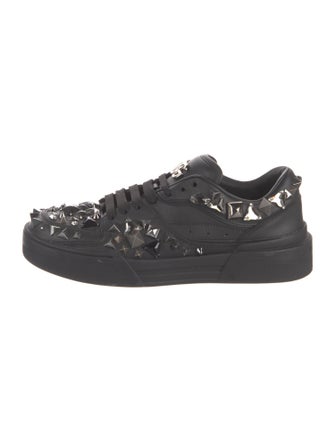 Dolce & Gabbana Leather Printed Sneakers