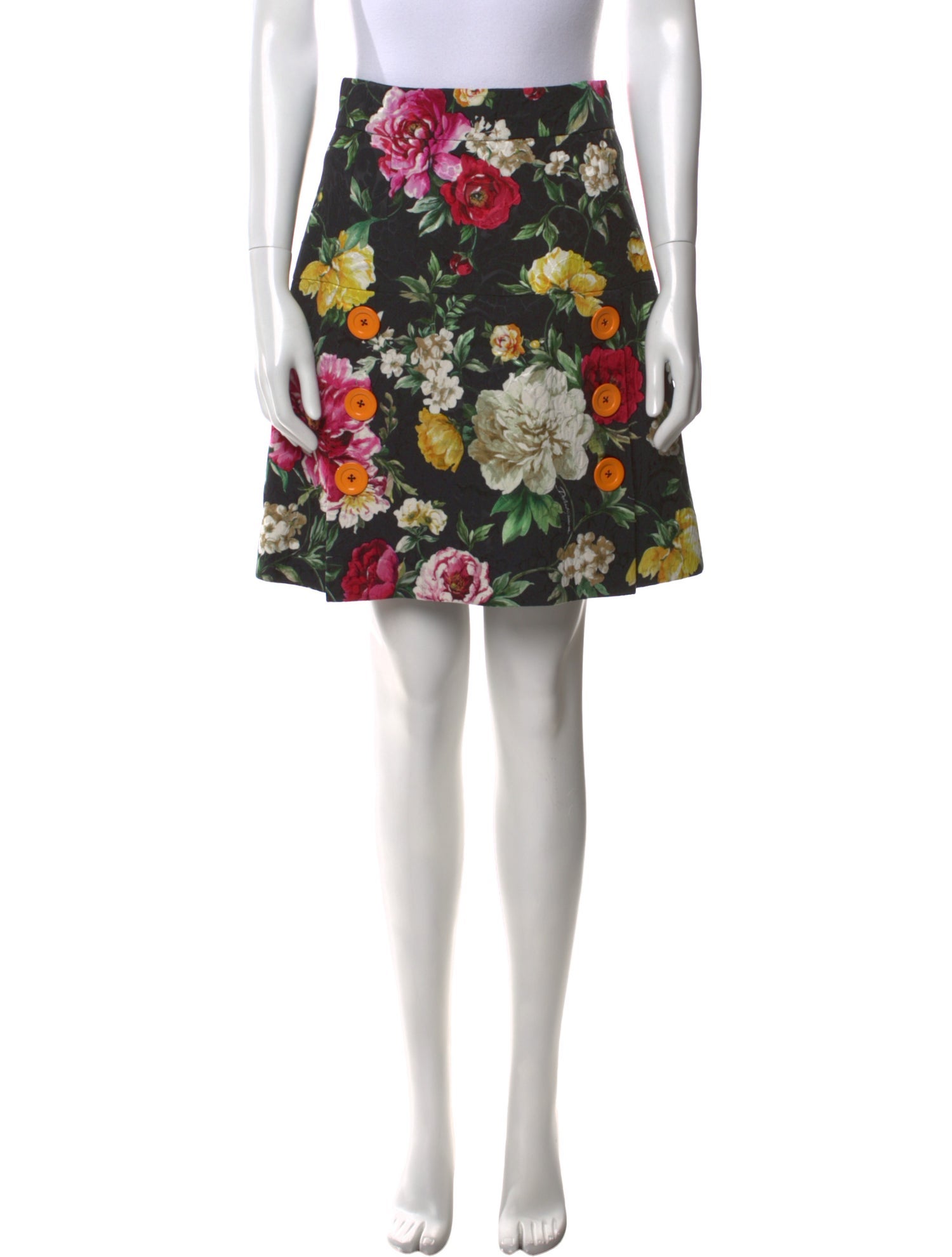 Dolce & Gabbana Floral Print Mini Skirt