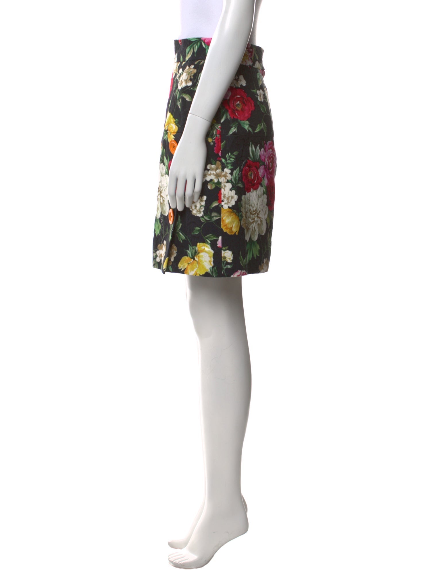 Dolce & Gabbana Floral Print Mini Skirt
