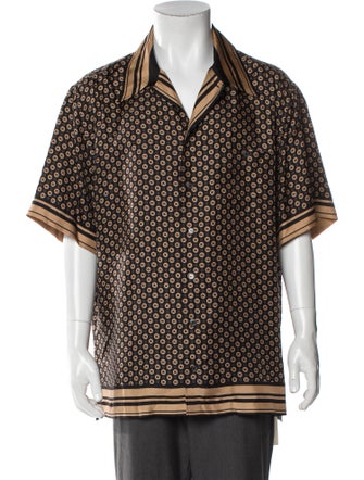 Dolce & Gabbana Silk Printed Pajama Top