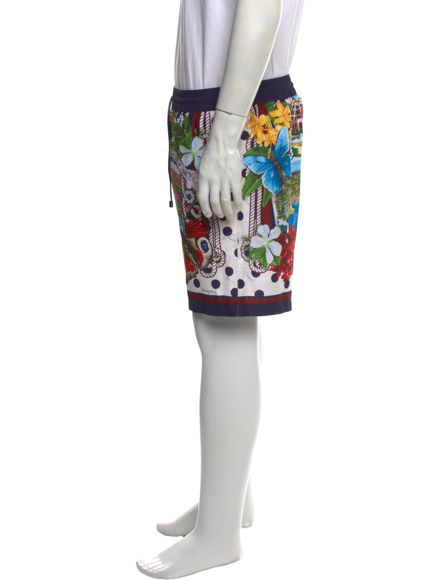 Dolce & Gabbana Graphic Print Swim Trunks w/ Tags