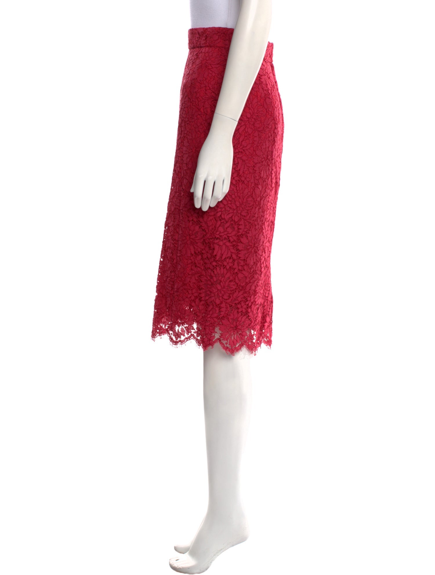 Dolce & Gabbana Lace Pattern Knee-Length Skirt