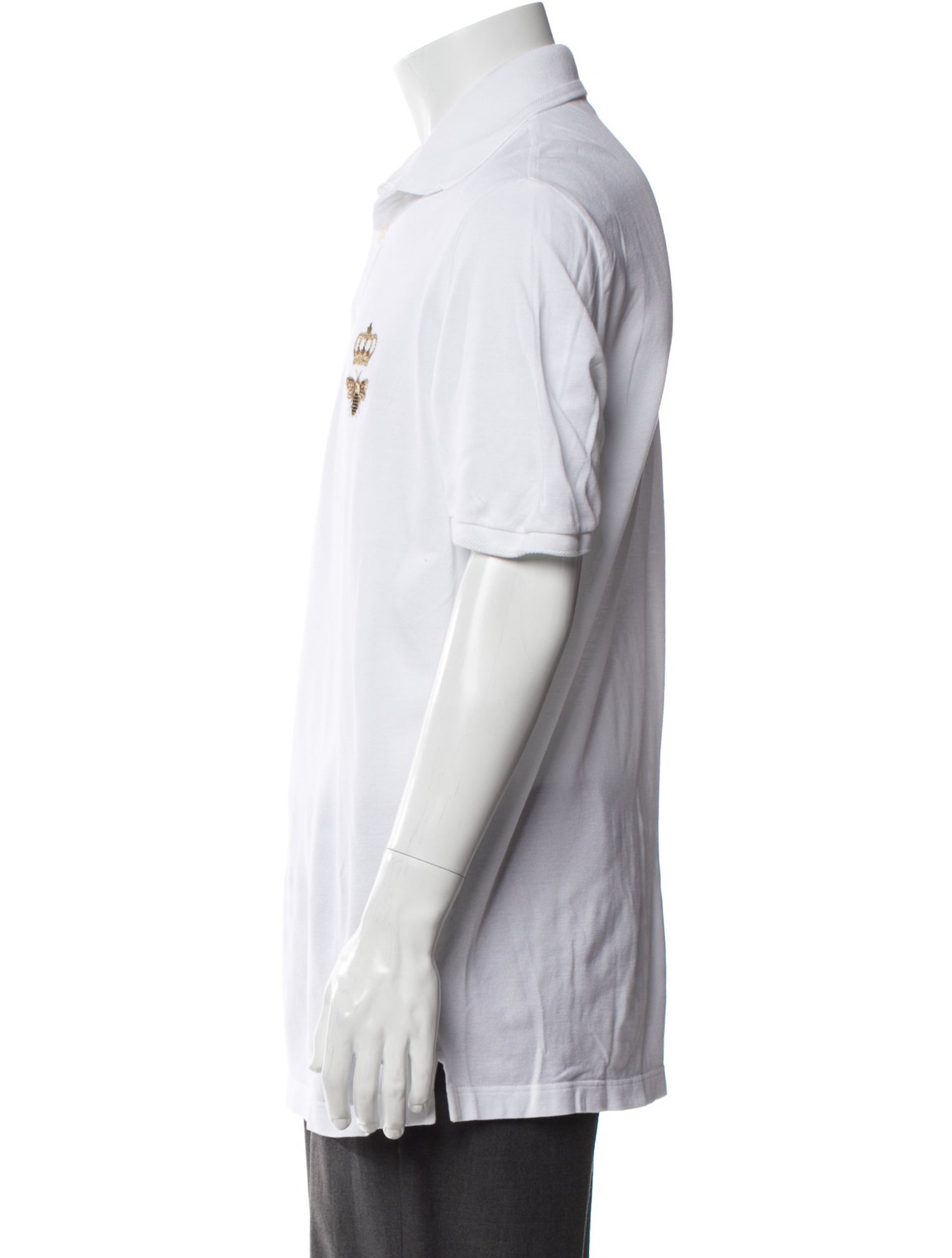 Dolce & Gabbana Graphic Print Collar Polo Shirt