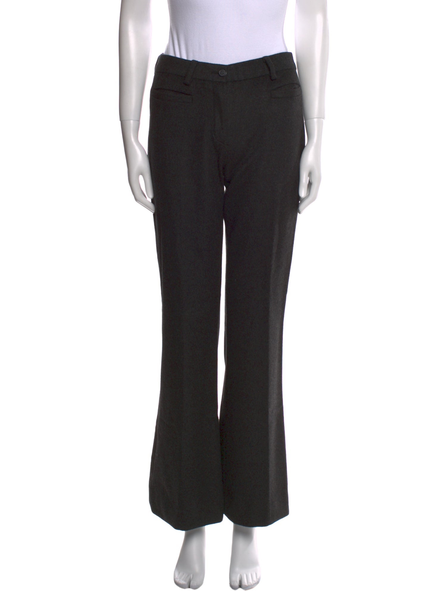 Dolce & Gabbana Virgin Wool Wide Leg Pants