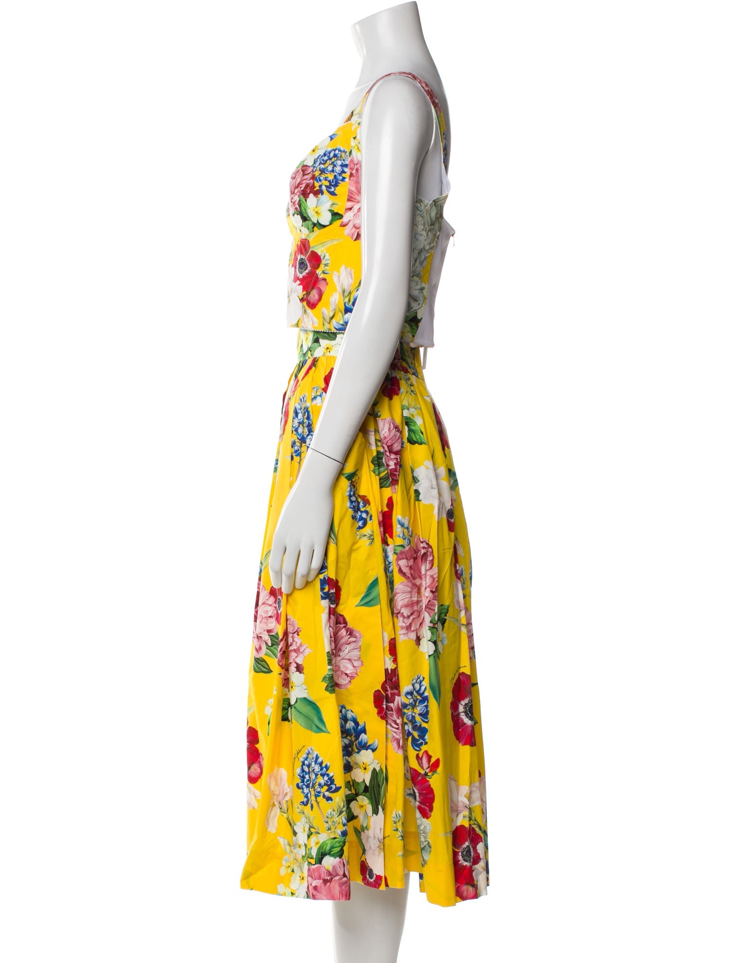 Dolce & Gabbana Floral Print Skirt Set