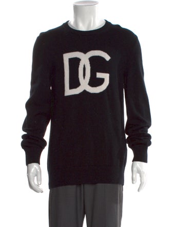 Dolce & Gabbana Virgin Wool Graphic Print Pullover
