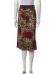 Dolce & Gabbana Animal Print Midi Length Skirt