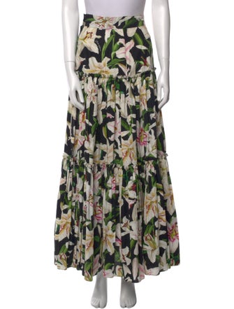 Dolce & Gabbana Floral Print Long Skirt