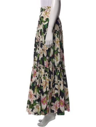 Dolce & Gabbana Floral Print Long Skirt