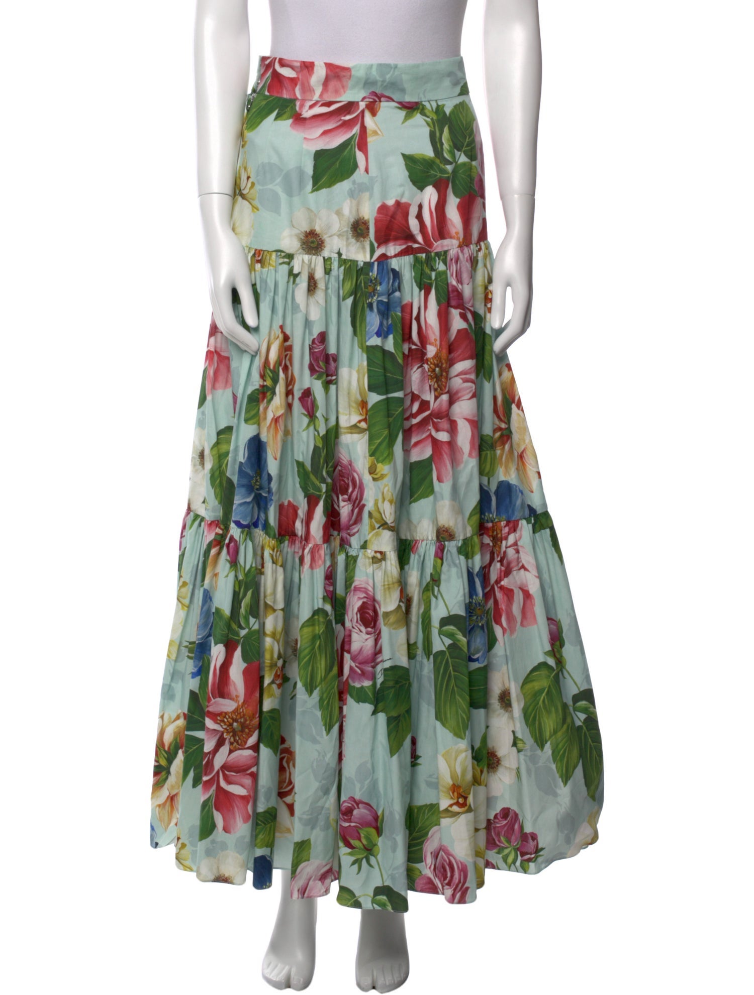 Dolce & Gabbana Floral Print Long Skirt w/ Tags