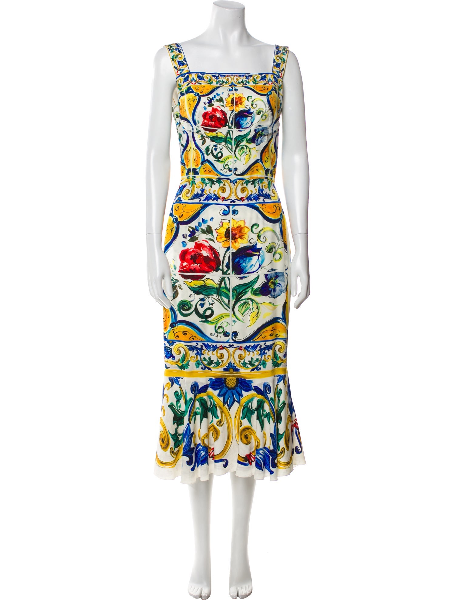 Dolce & Gabbana Silk Long Dress
