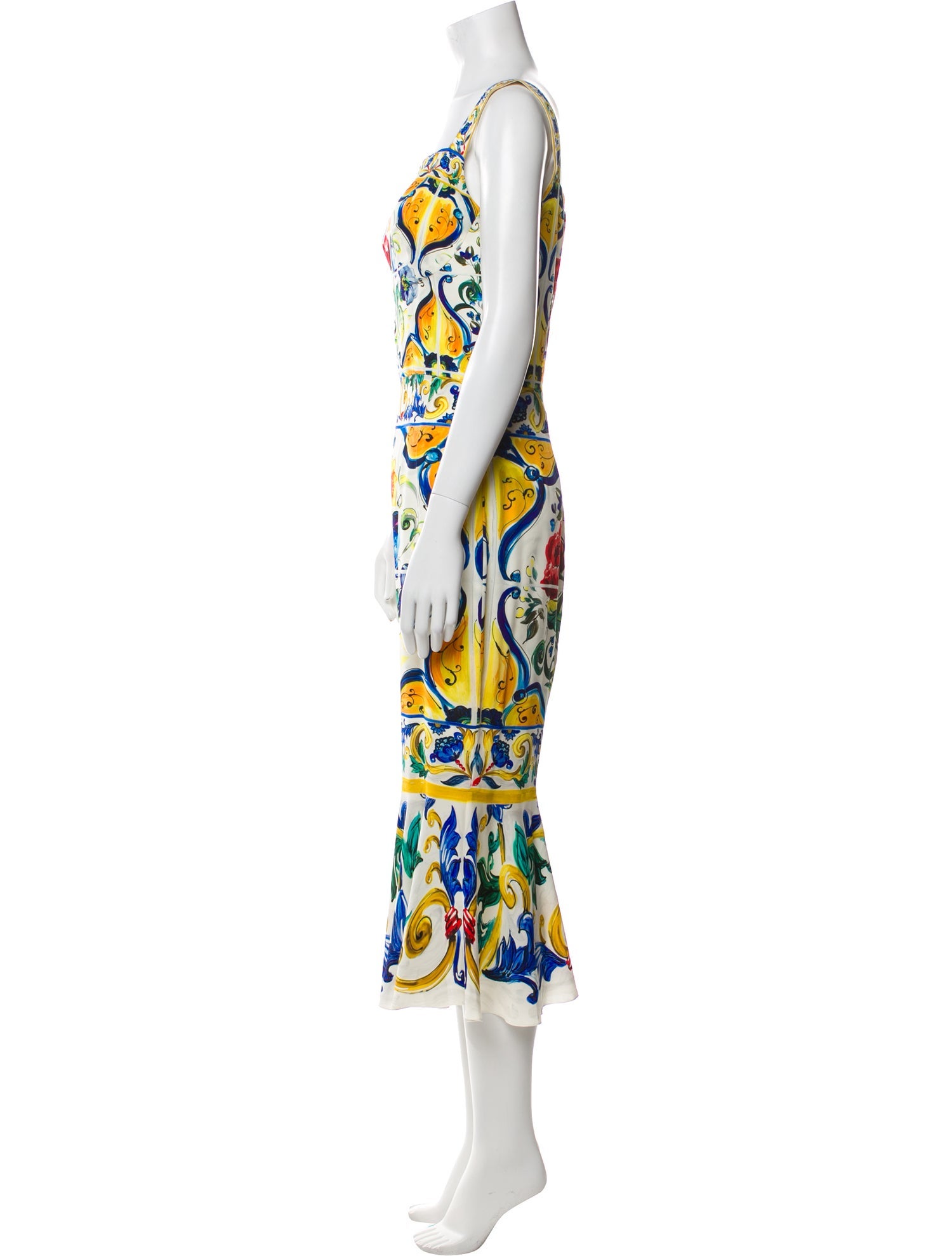 Dolce & Gabbana Silk Long Dress