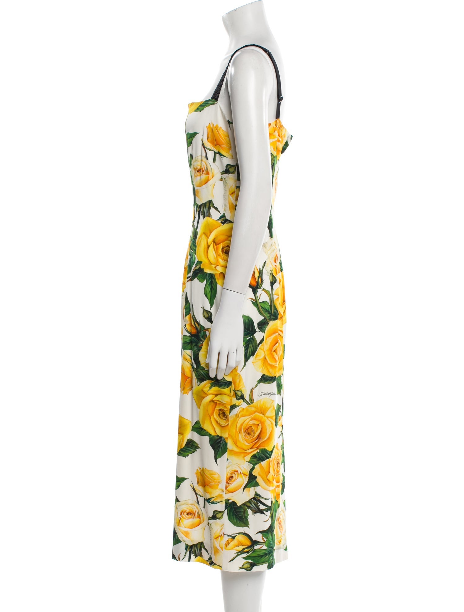 Dolce & Gabbana Silk Midi Length Dress