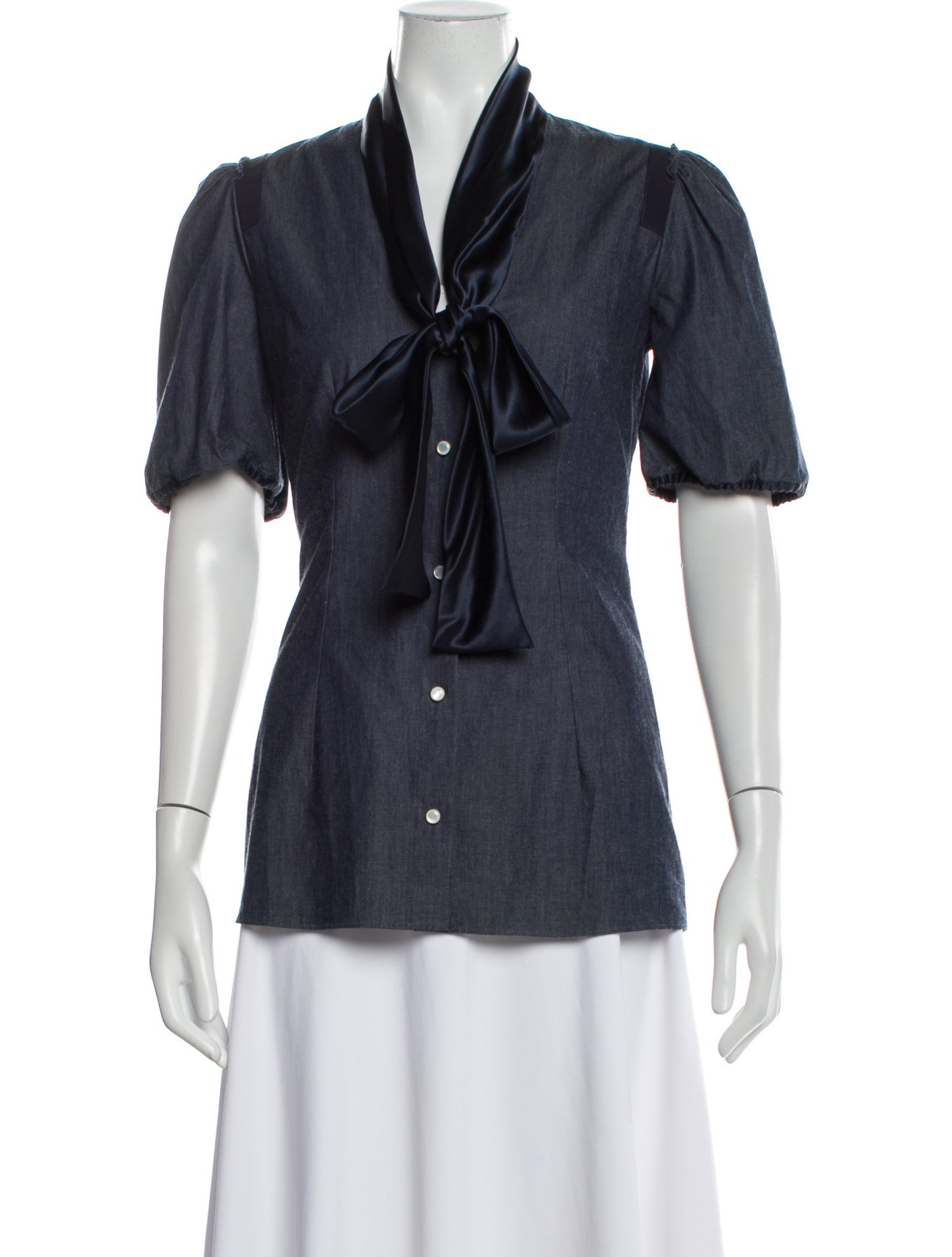 Dolce & Gabbana Short Sleeve Button-Up Top