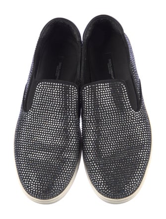 Dolce & Gabbana Canvas Crystal Embellishments Sneakers