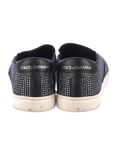 Dolce & Gabbana Canvas Crystal Embellishments Sneakers
