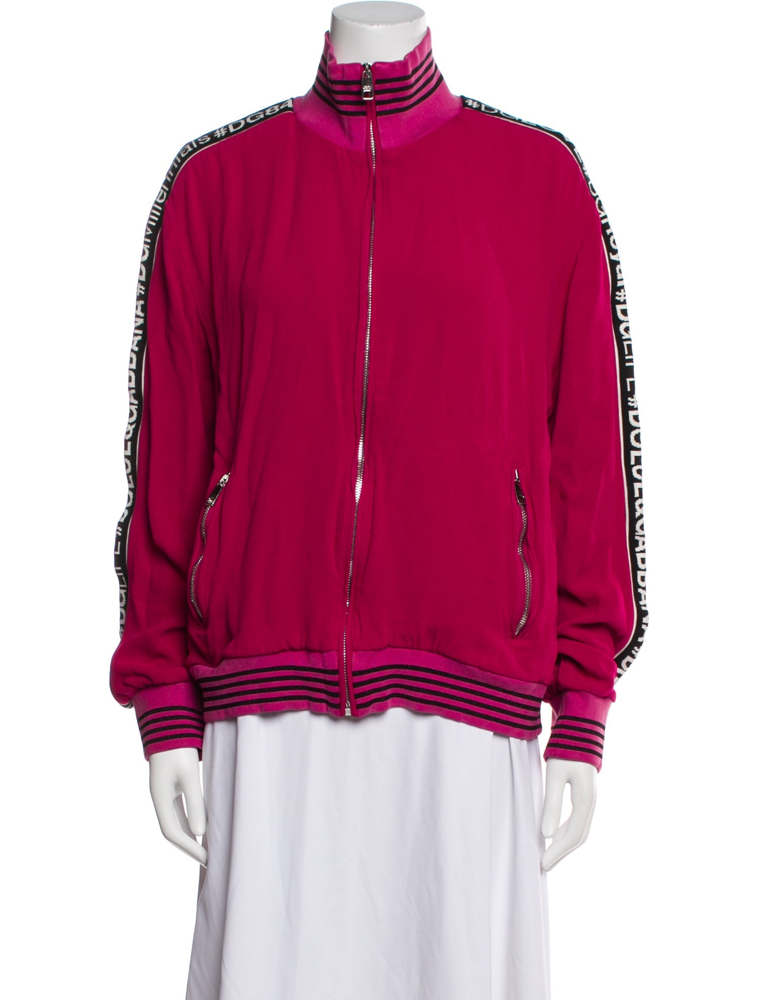 Dolce & Gabbana Striped Bomber Jacket