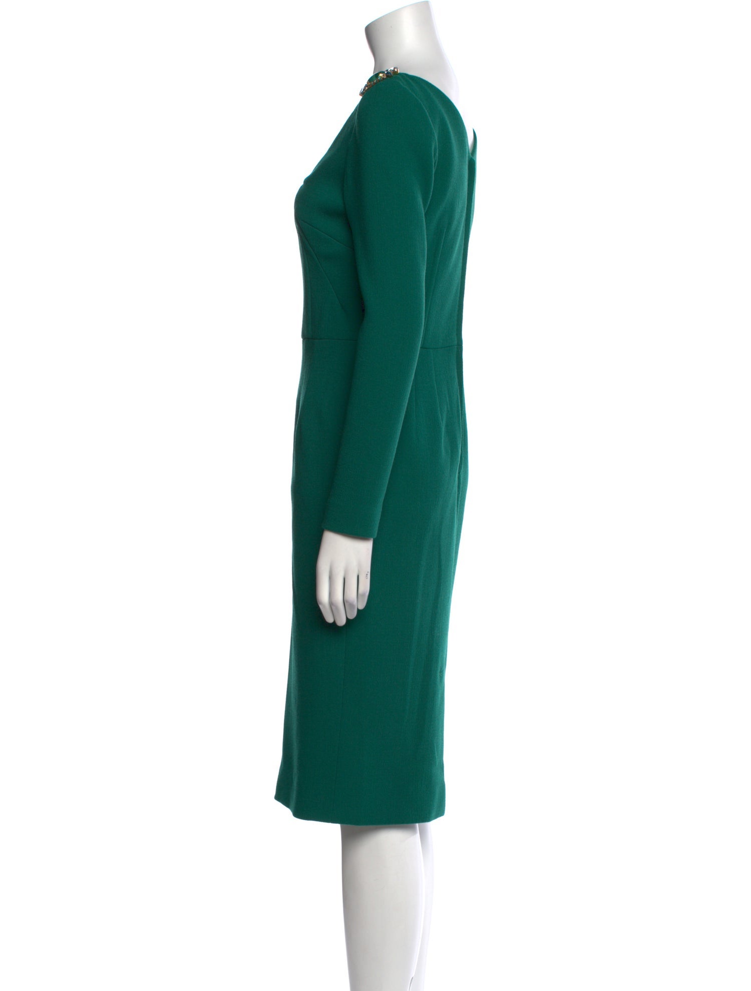 Dolce & Gabbana Virgin Wool Knee-Length Dress