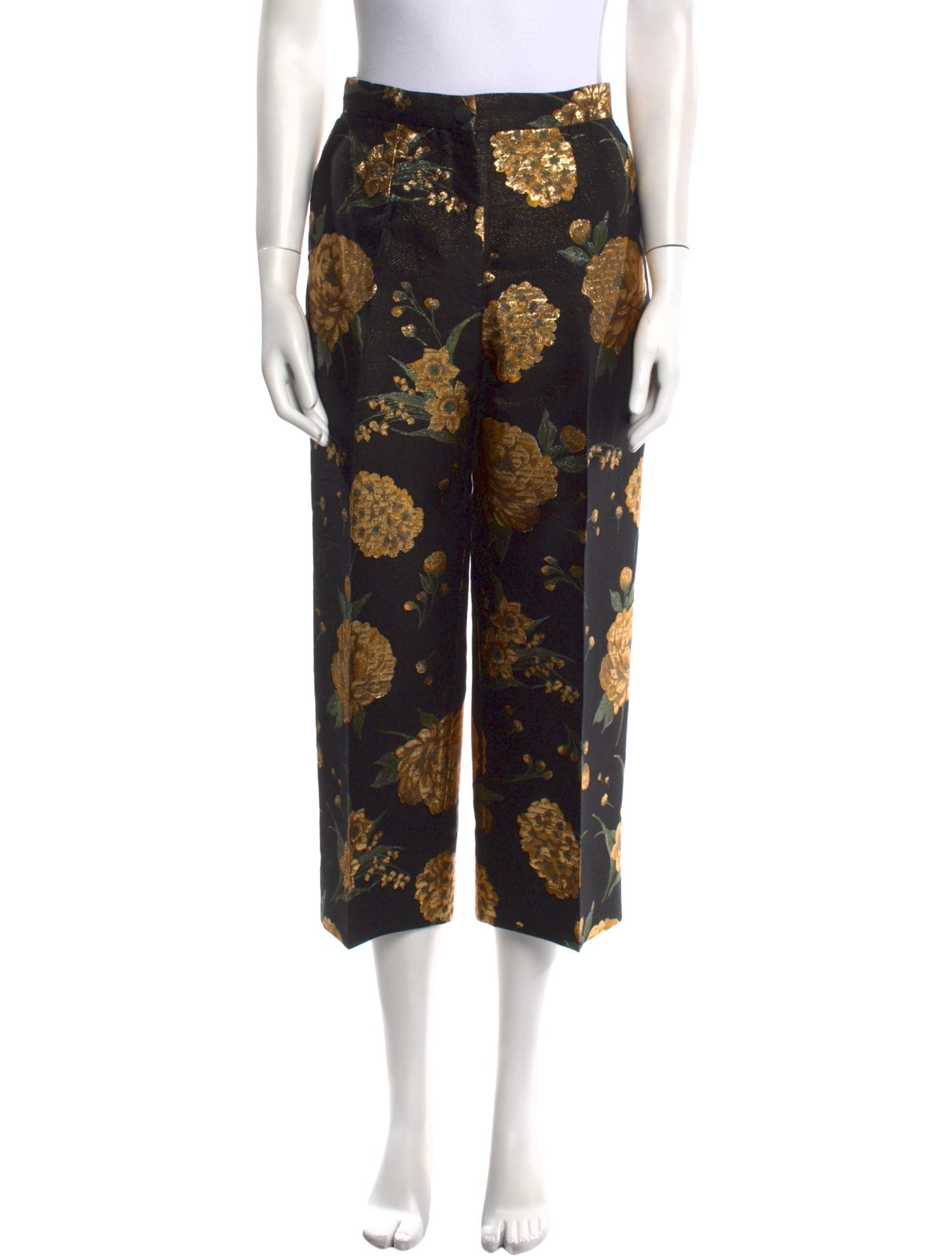 Dolce & Gabbana Silk Wide Leg Pants