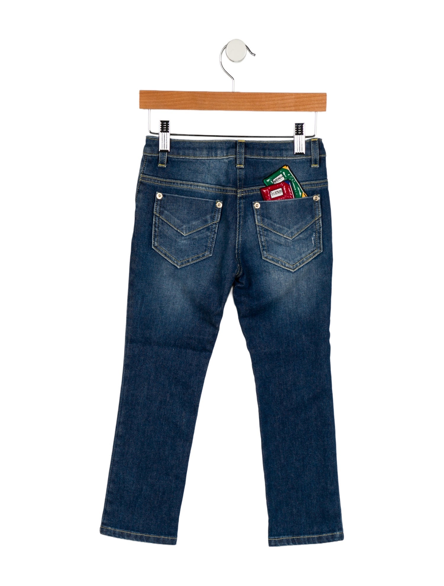 Dolce & Gabbana Toddler Girls' Straight Leg Jeans