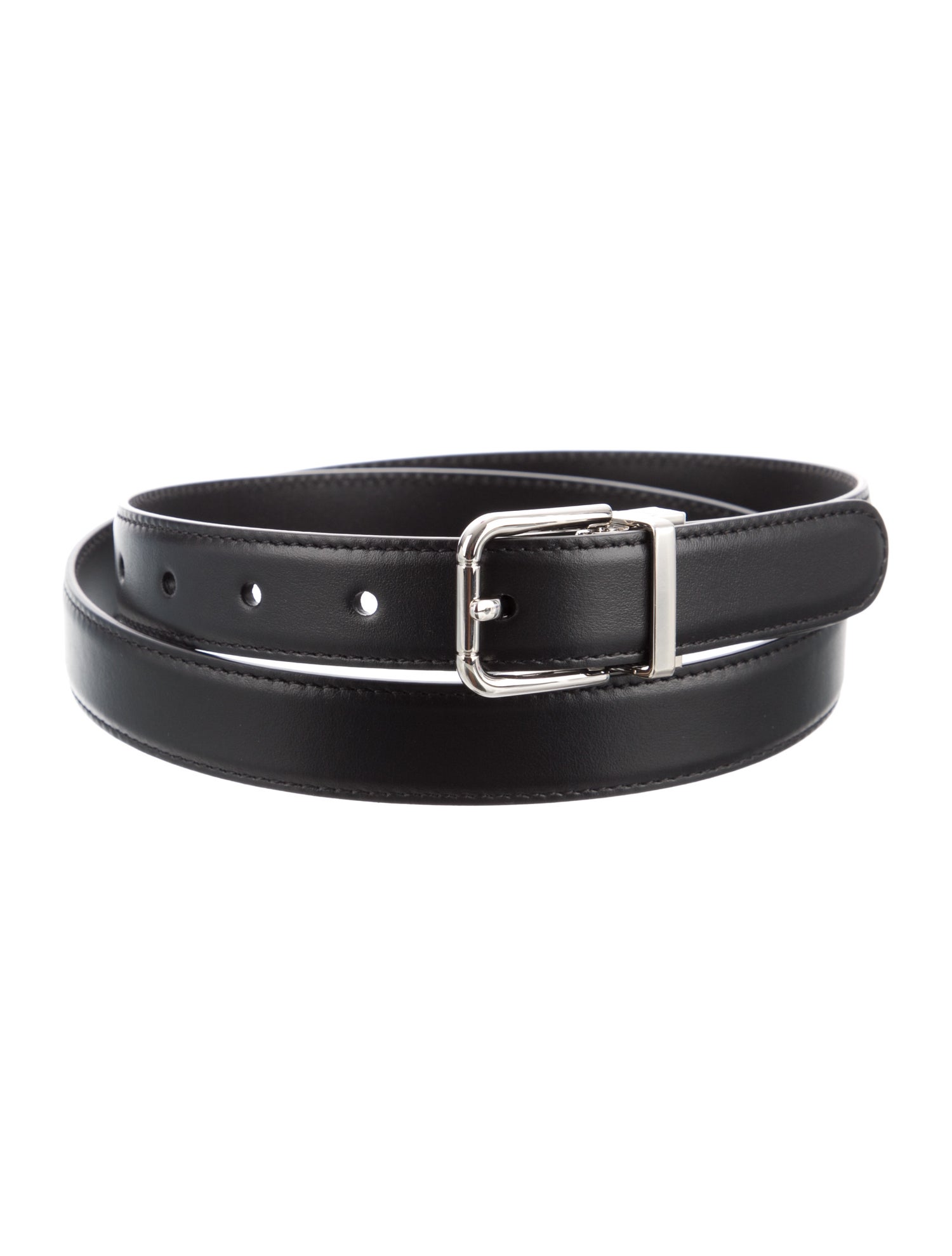 Dolce & Gabbana Skinny Leather Belt w/ Tags