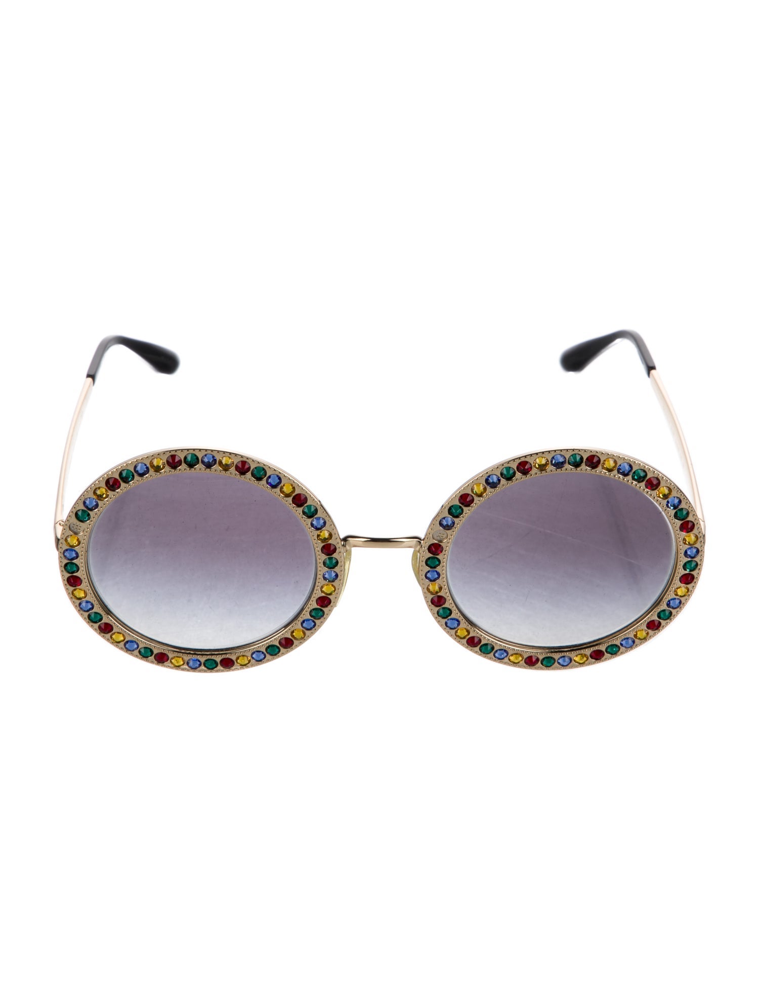 Dolce & Gabbana Round Gradient Sunglasses
