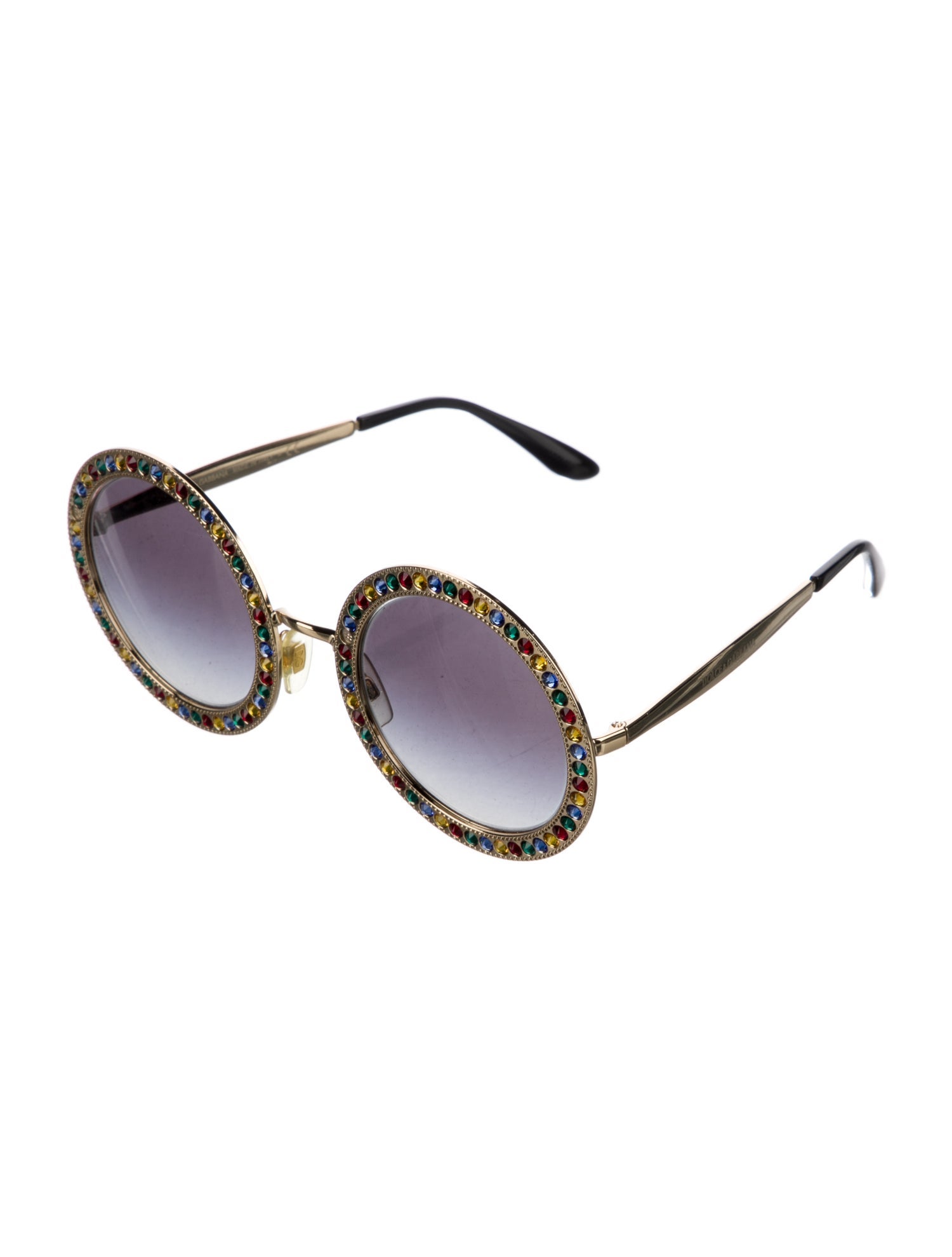 Dolce & Gabbana Round Gradient Sunglasses