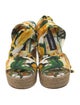 Dolce & Gabbana Satin Printed Espadrilles