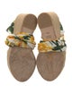 Dolce & Gabbana Satin Printed Espadrilles