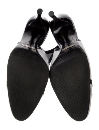 Dolce & Gabbana Leather Colorblock Pattern Slingback Pumps