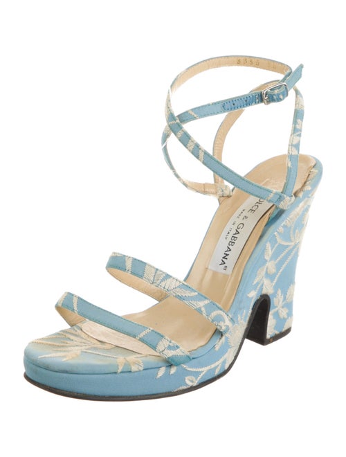 Dolce & Gabbana Canvas Patterned Sandals