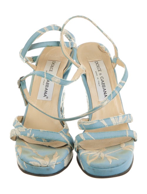 Dolce & Gabbana Canvas Patterned Sandals