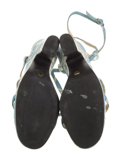 Dolce & Gabbana Canvas Patterned Sandals