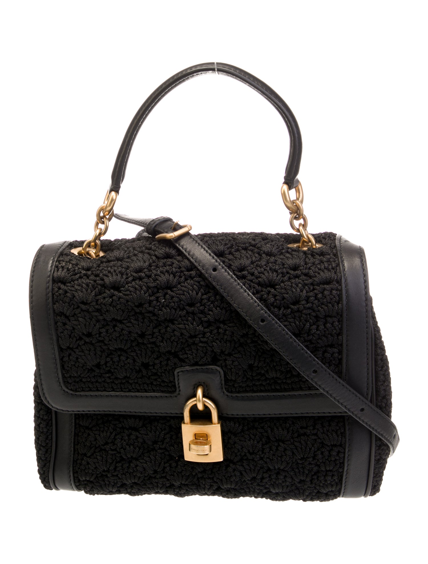Dolce & Gabbana Leather Top Handle Bag