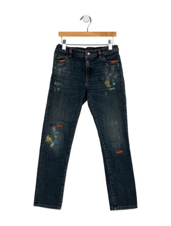 Dolce & Gabbana Boys Distressed Denim Jeans