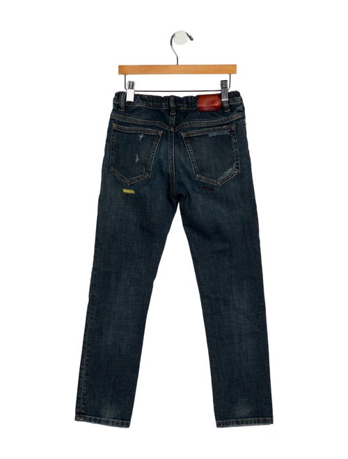 Dolce & Gabbana Boys Distressed Denim Jeans