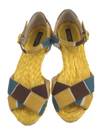Dolce & Gabbana Canvas Printed Espadrilles