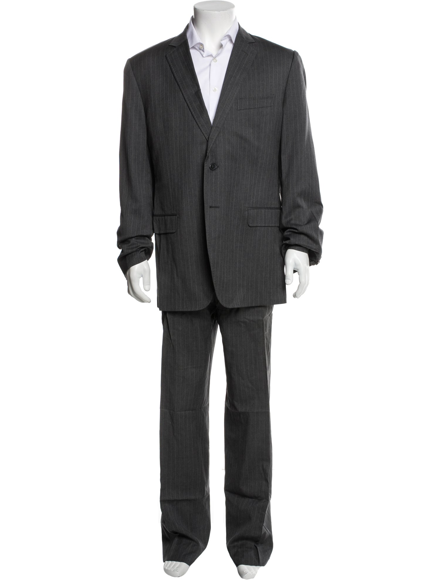 Dolce & Gabbana Virgin Wool Striped Two-Piece Suit