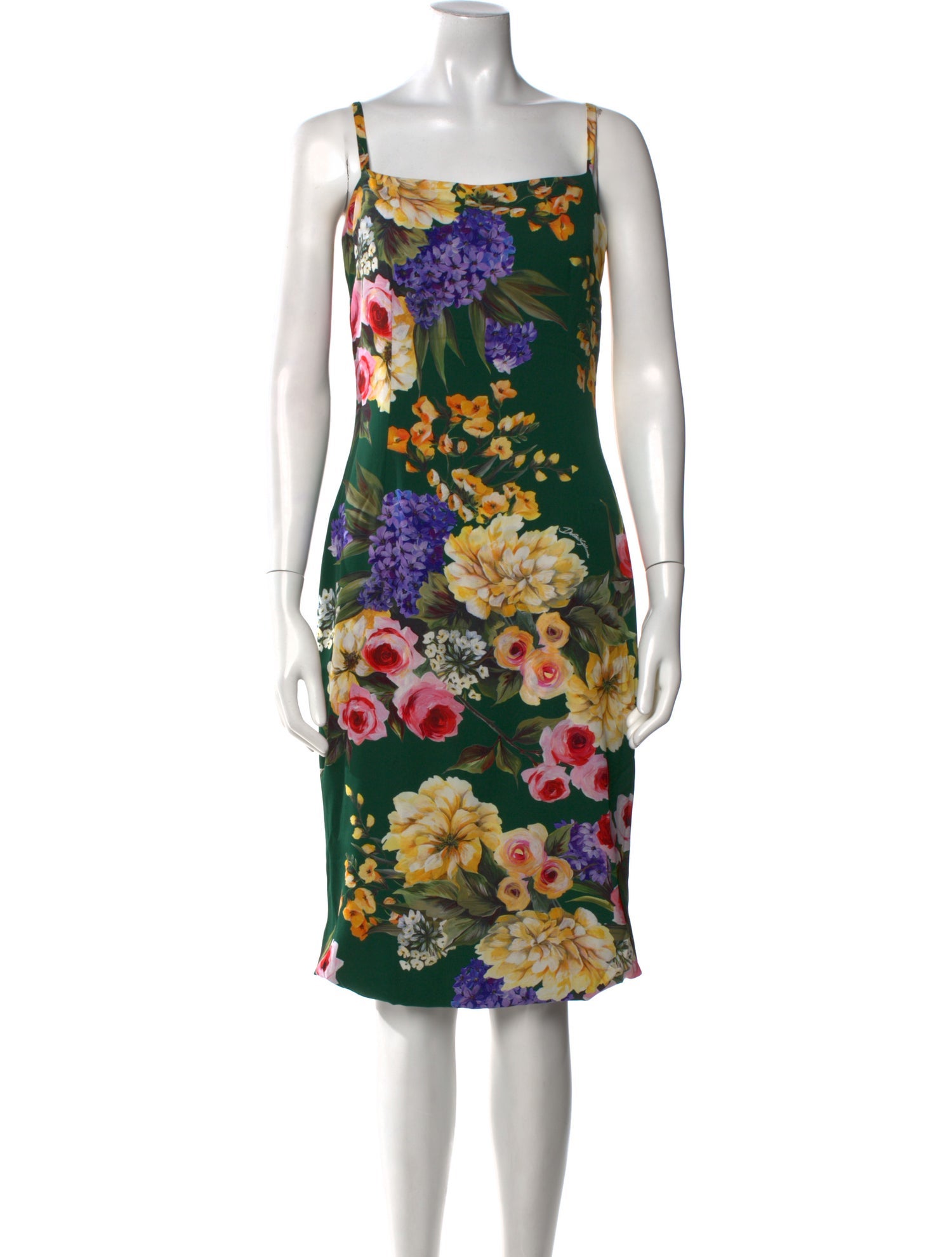 Dolce & Gabbana Silk Knee-Length Dress