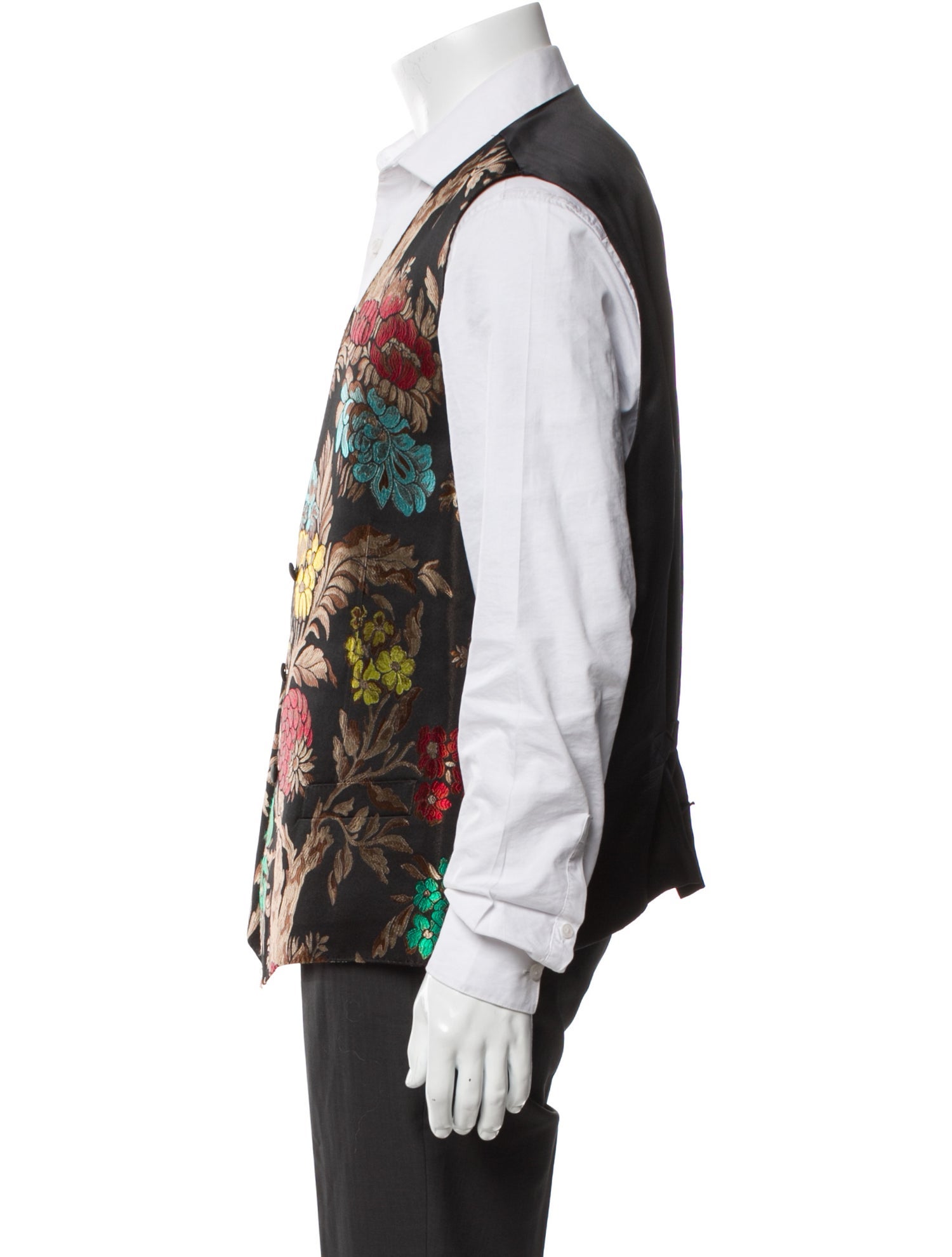 Dolce & Gabbana Floral Print Suit Vest