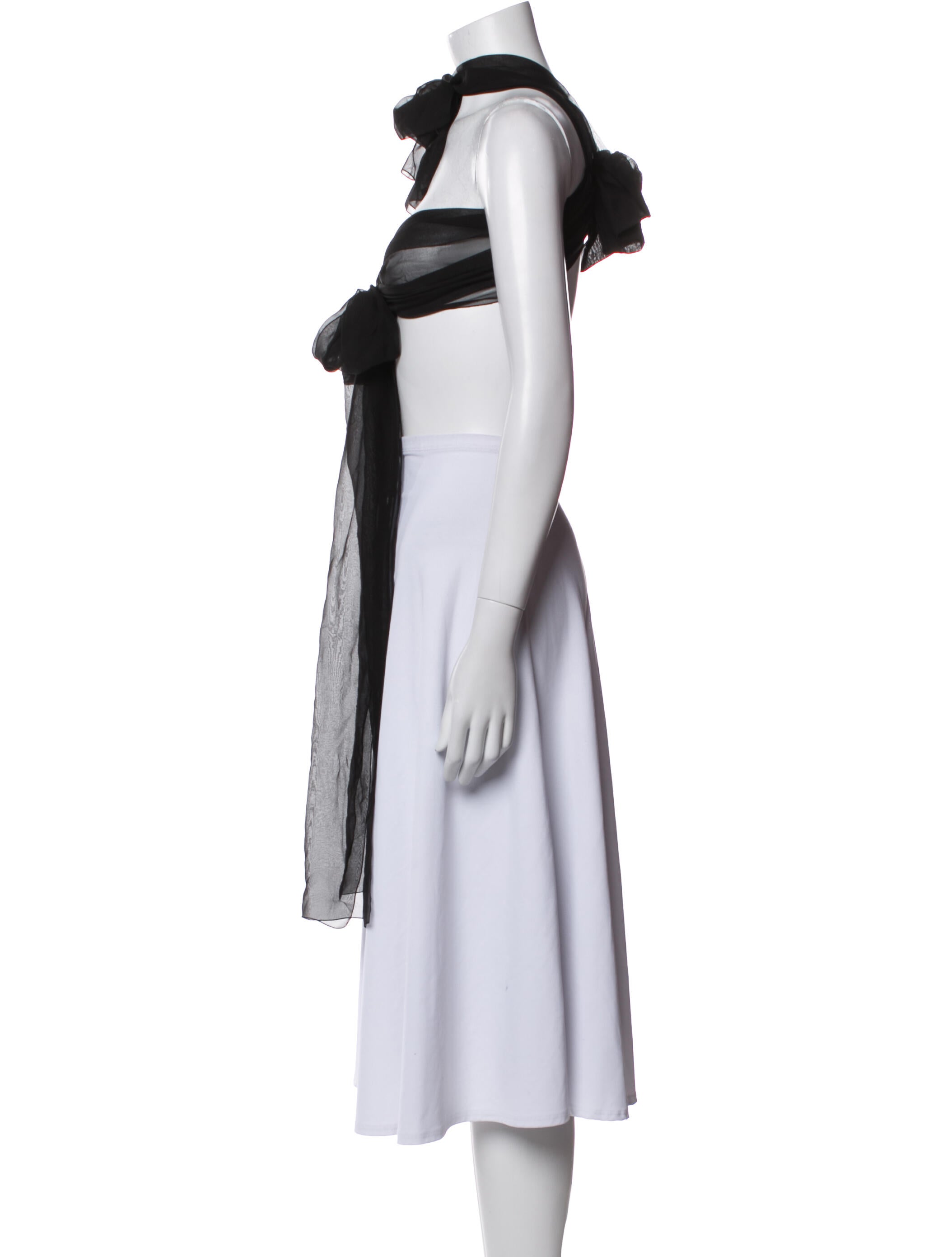 Dolce & Gabbana Silk Tie Neck Tunic