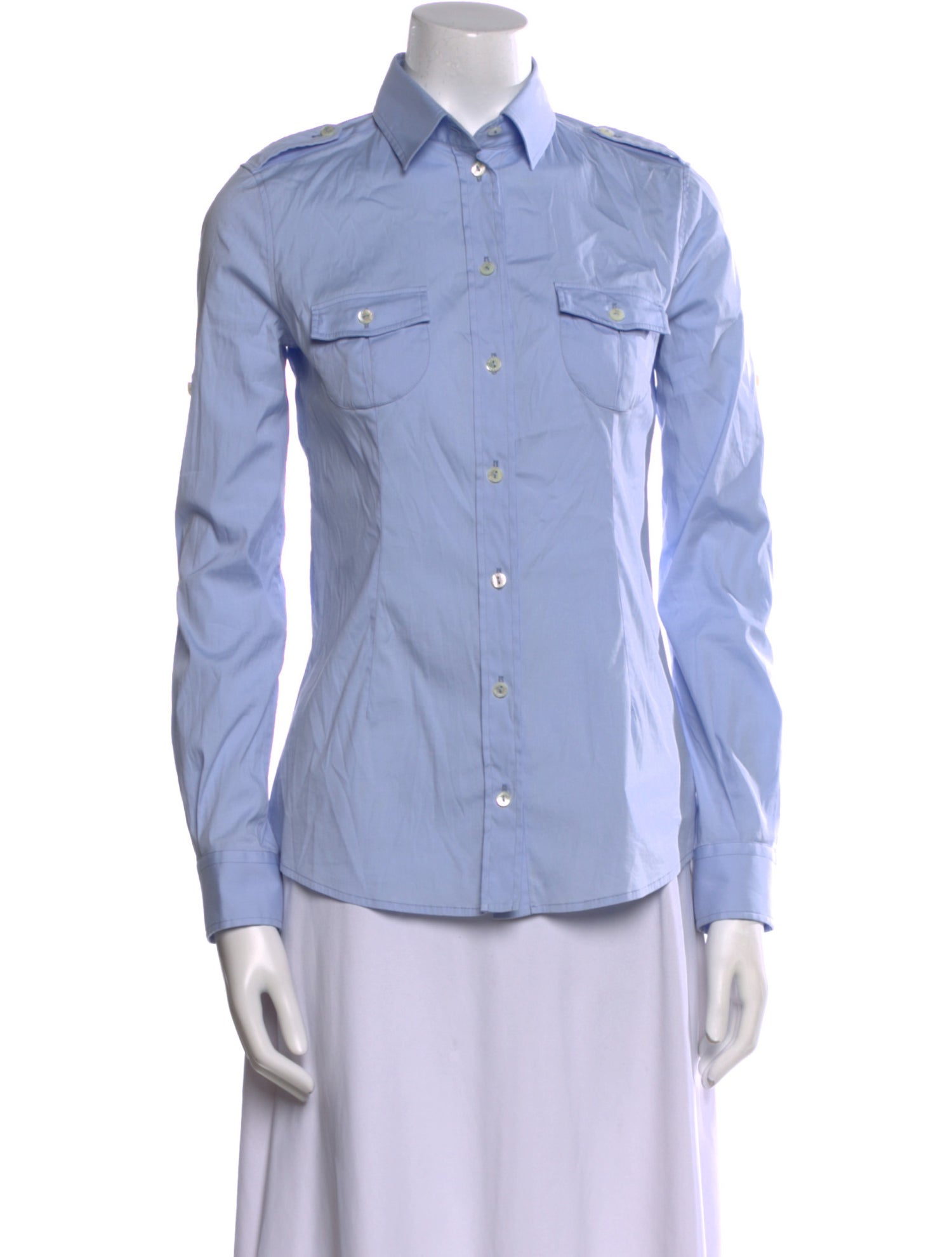 Dolce & Gabbana Long Sleeve Button-Up Top