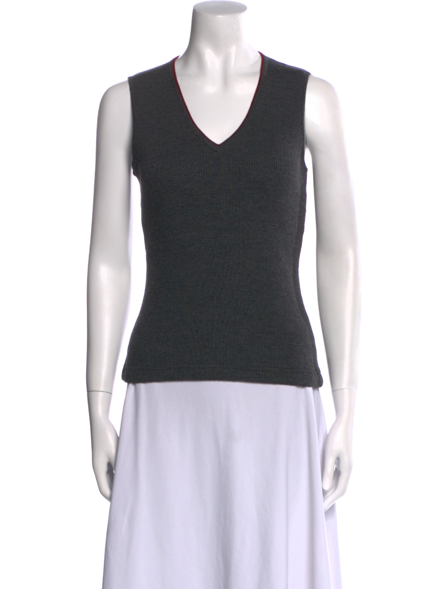 Dolce & Gabbana Wool V-Neck Top