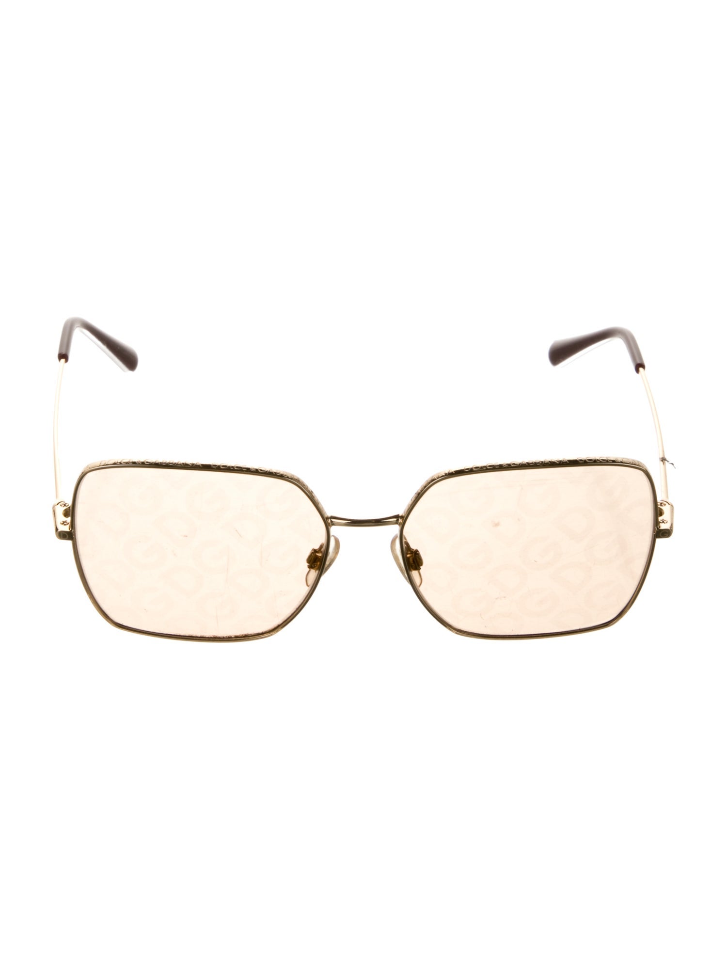 Dolce & Gabbana Oversize Mirrored Sunglasses