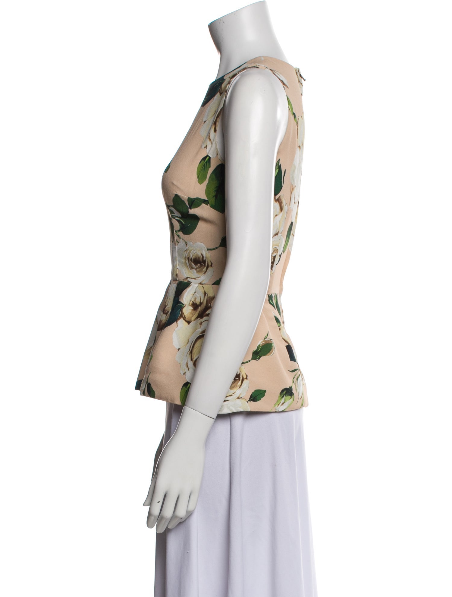 Dolce & Gabbana Silk Floral Print Top