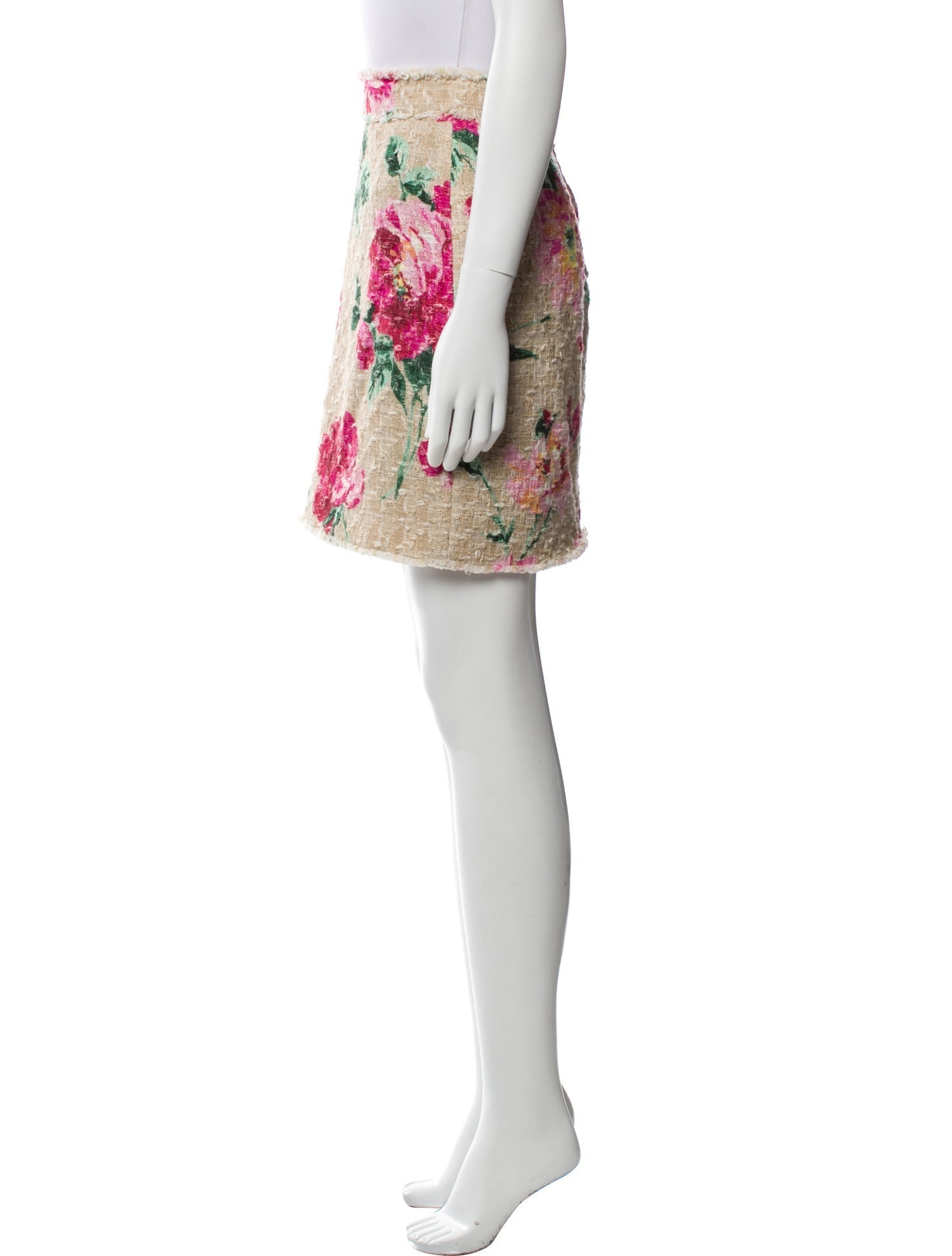 Dolce & Gabbana Floral Print Mini Skirt