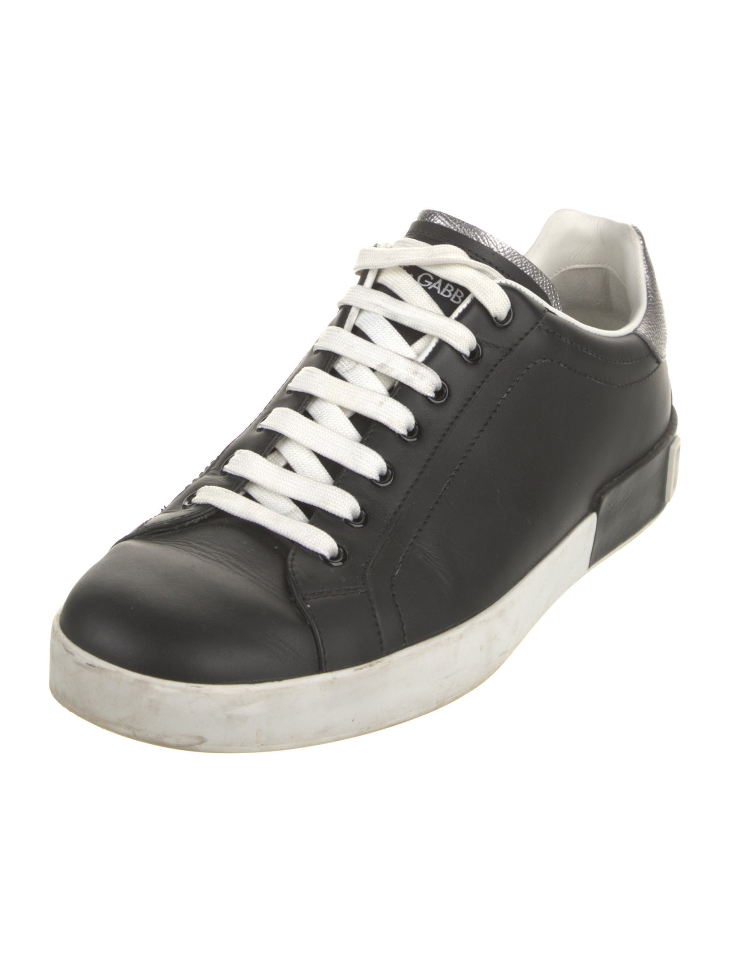 Dolce & Gabbana Leather Printed Sneakers