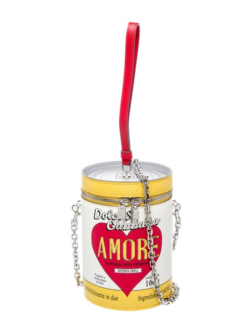 Dolce & Gabbana Leather Amor Can Bag