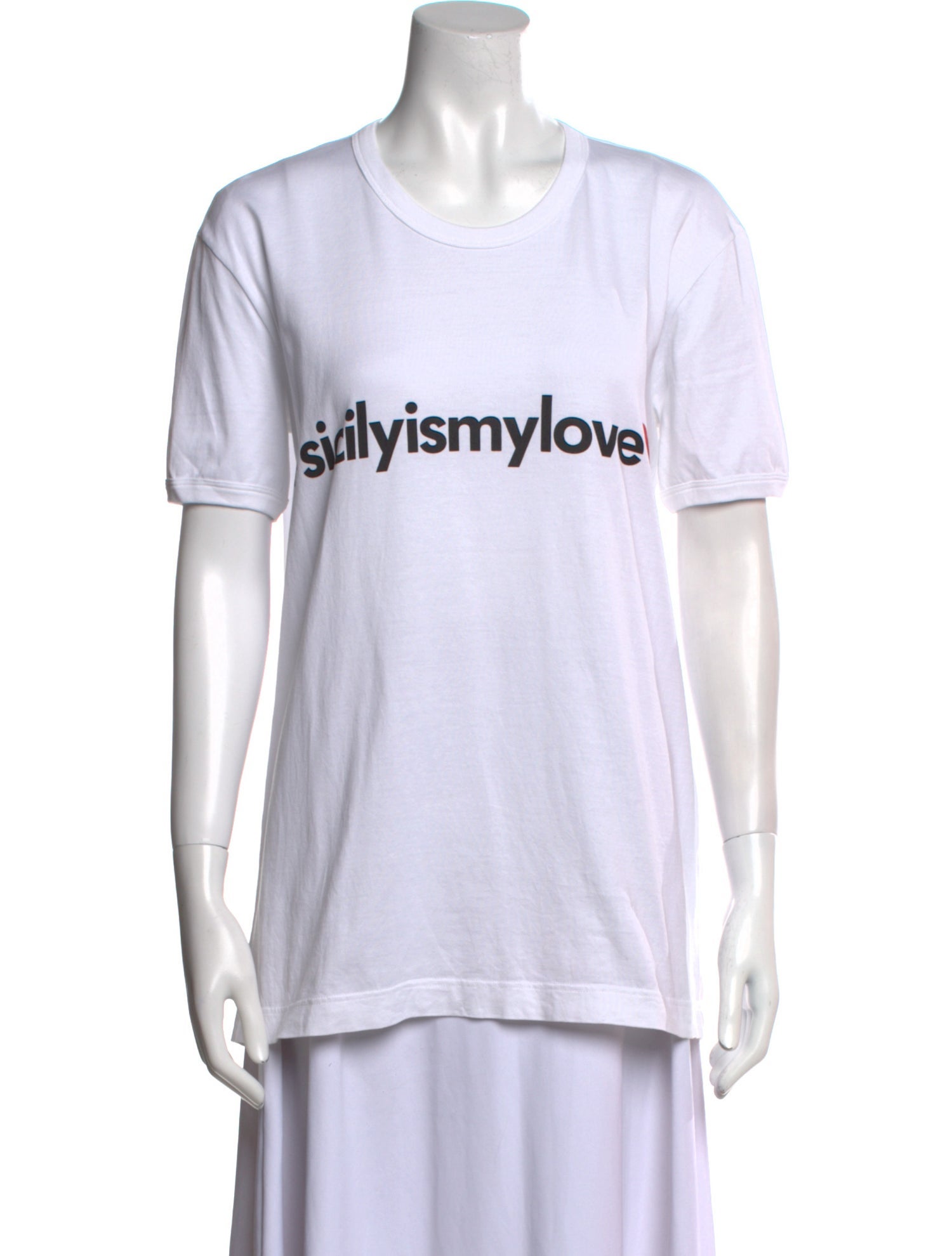 Dolce & Gabbana Graphic Print Crew Neck T-Shirt